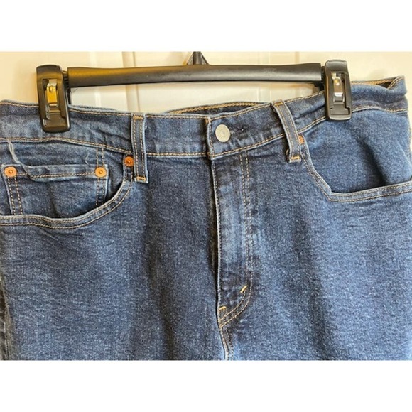 Levi’s 505 Dark Wash High Rise Zipper Fly Straight Leg 34 x 34 Red Label - Picture 5 of 5